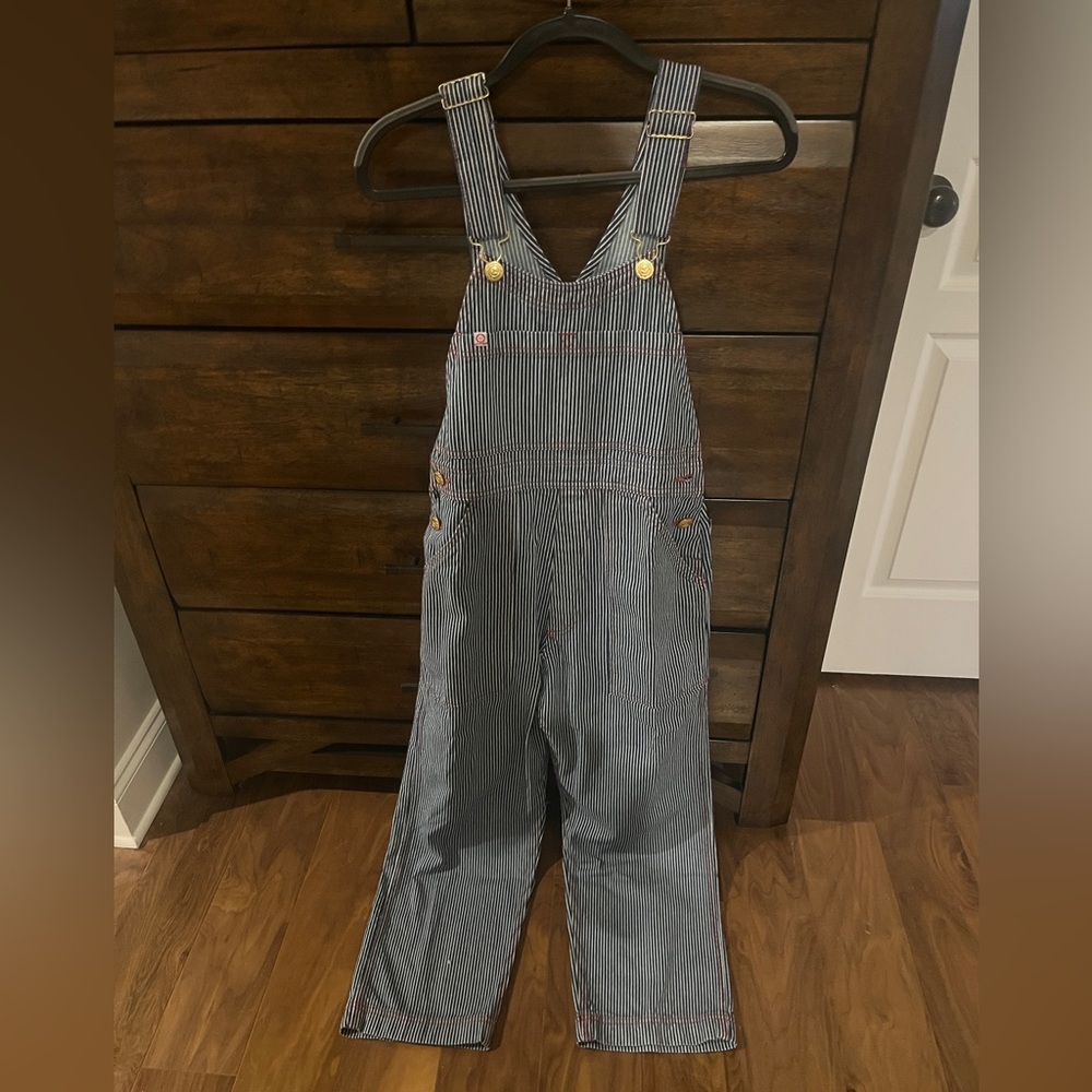 Big Bud Press Railroad Navy & White Pinstripe Overalls